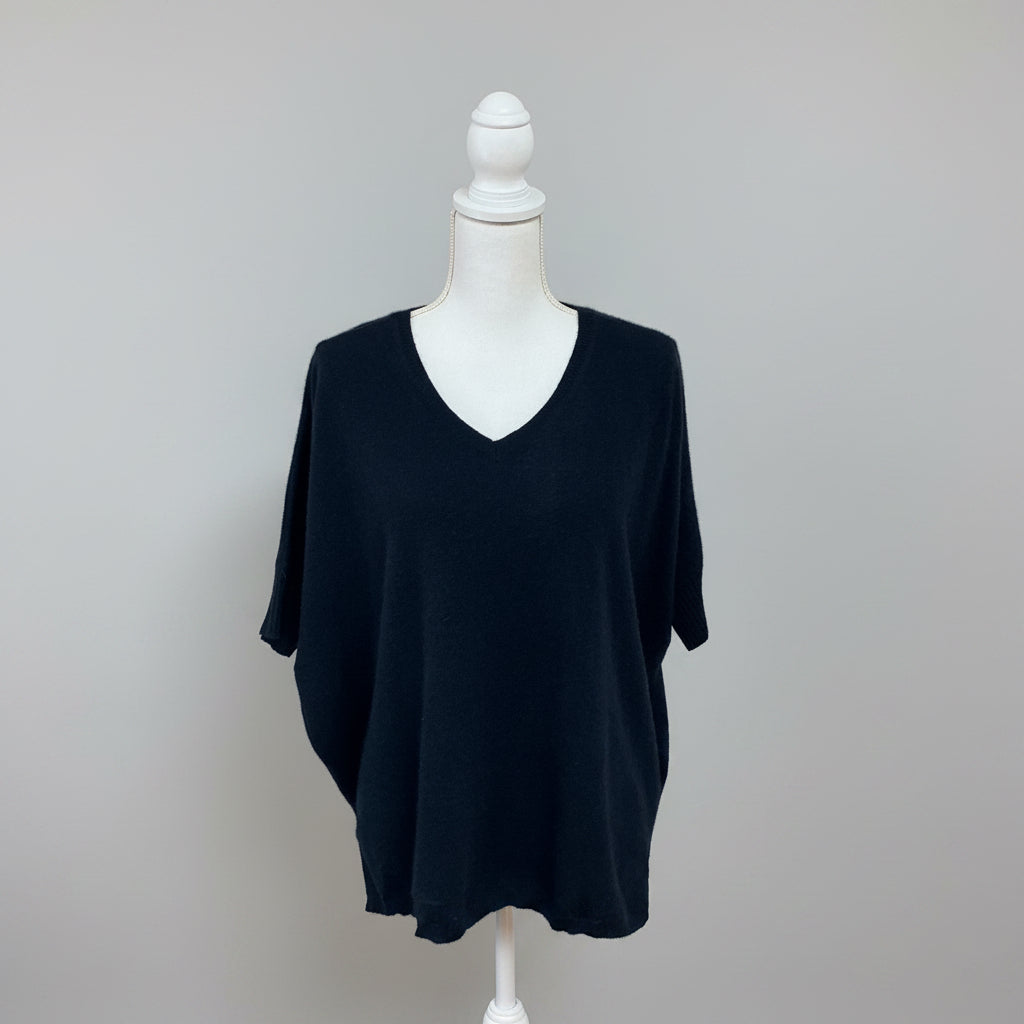 Notshy navy cashmere batwing sweater, size XS/S