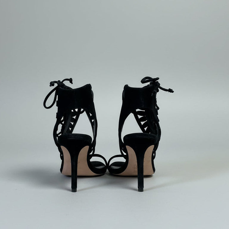 Tory Burch suede laser cut Layla shoes, size 6.5