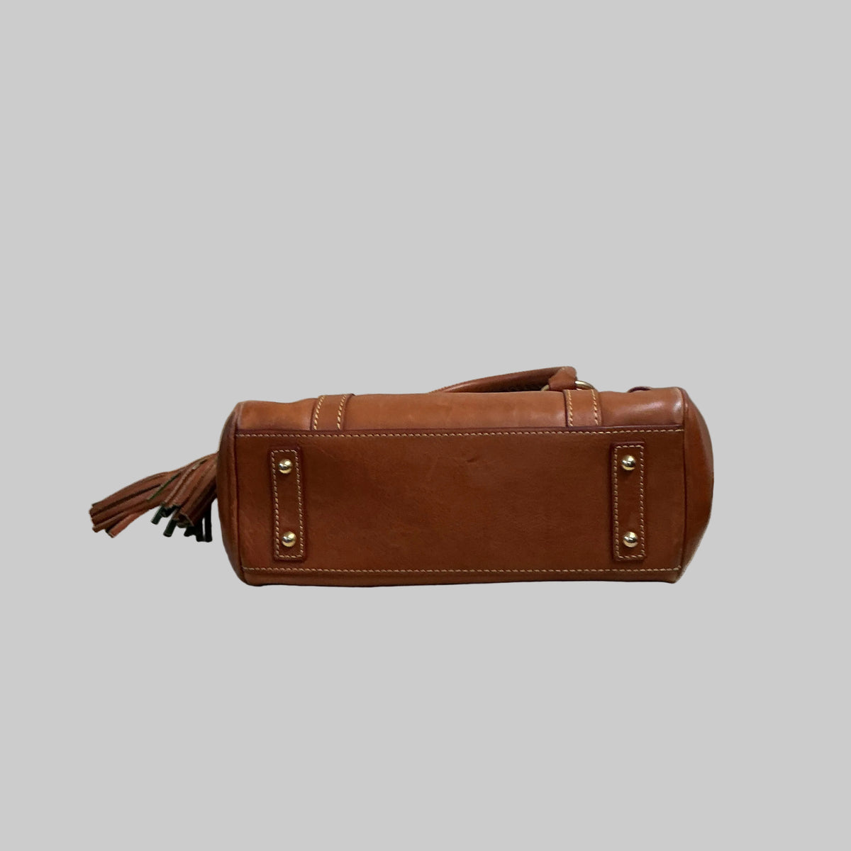 Dooney & Bourke camel leather Florentine tote bag