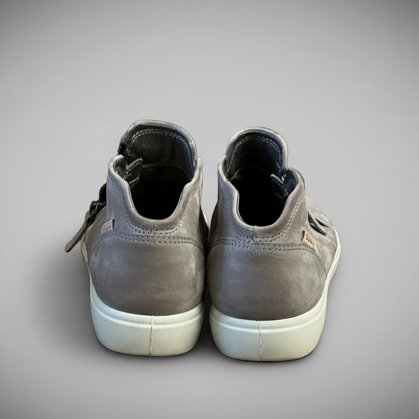 Ecco gray suede bootie sneakers, Size 8/8.5