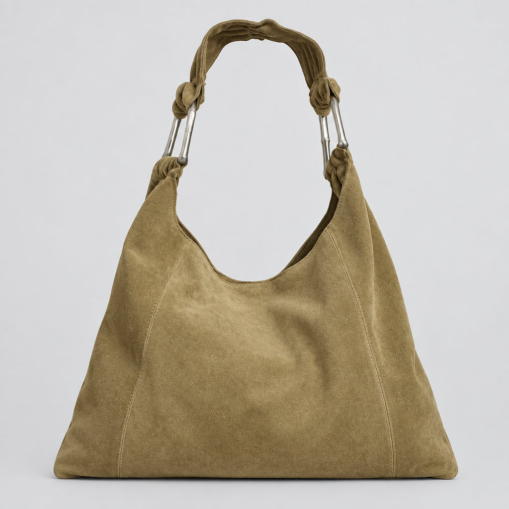 Free People tan suede Bobbie bag