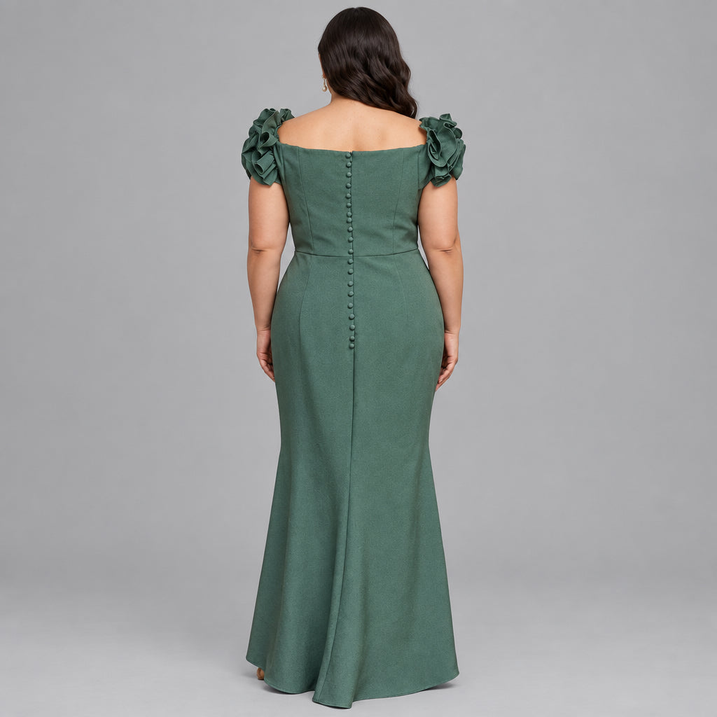 Cameron Blake eucalyptus green dress, size 14