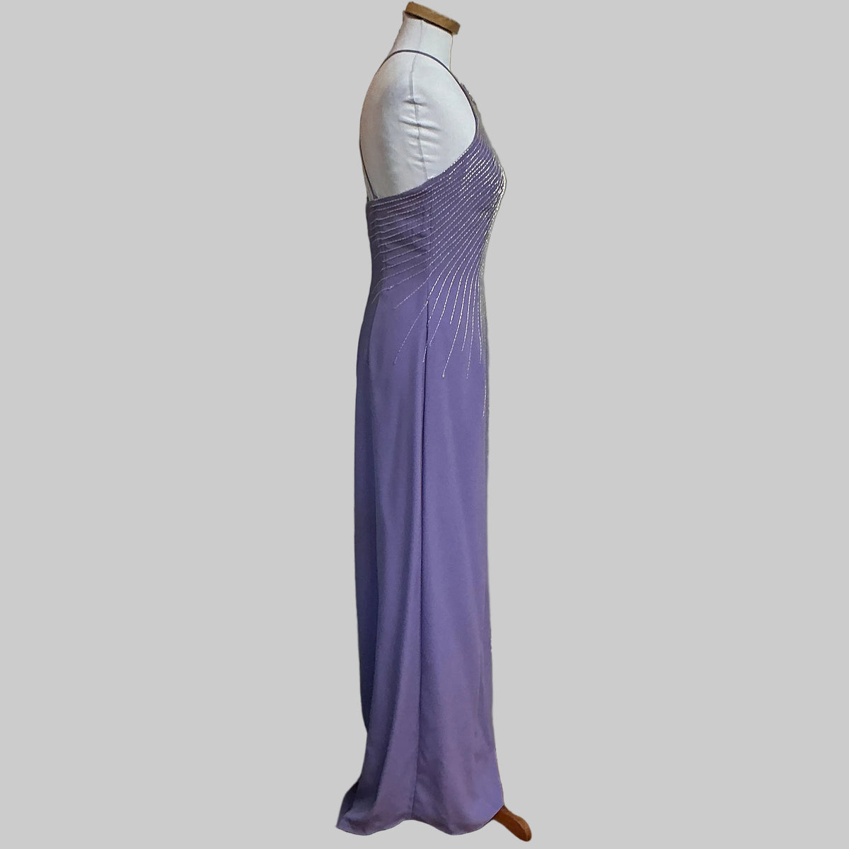 Cassandra Stone lavender dress, size 8