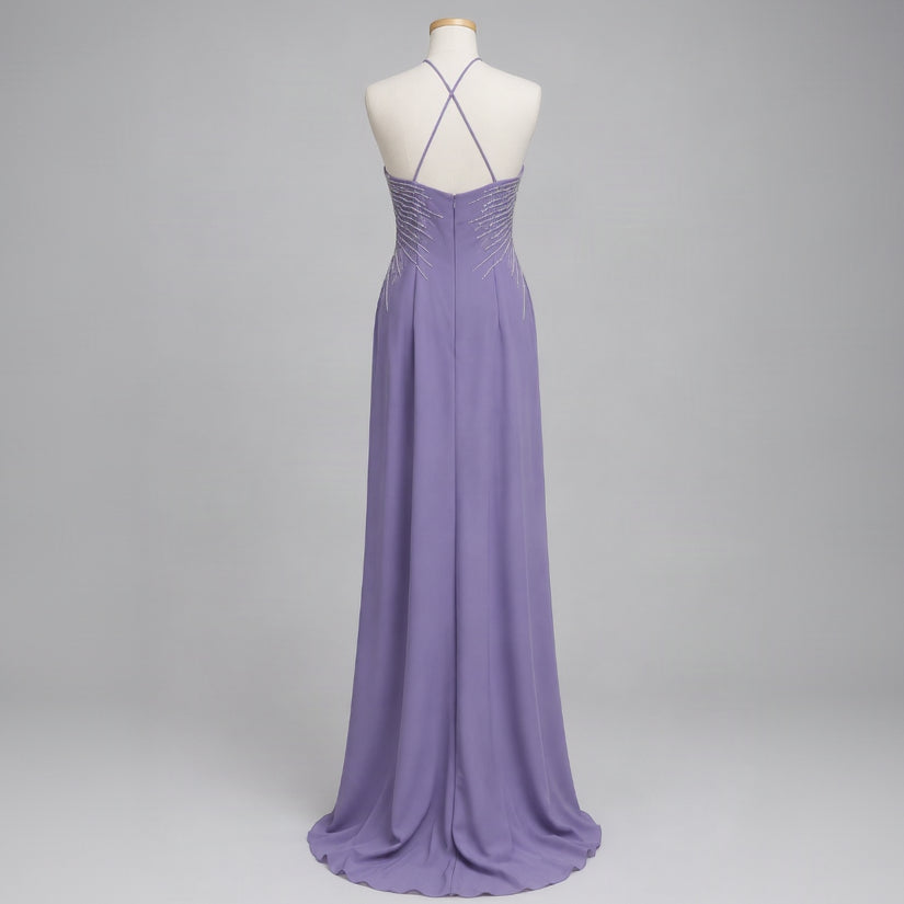 Cassandra Stone lavender dress, size 8