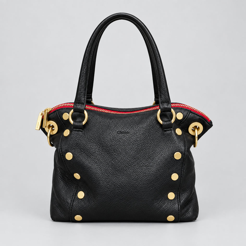 Hammitt black leather medium Daniel handbag