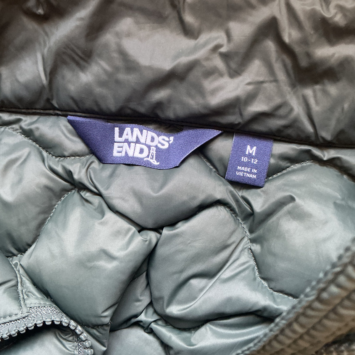 Lands End evergreen Wanderweight jacket, size M