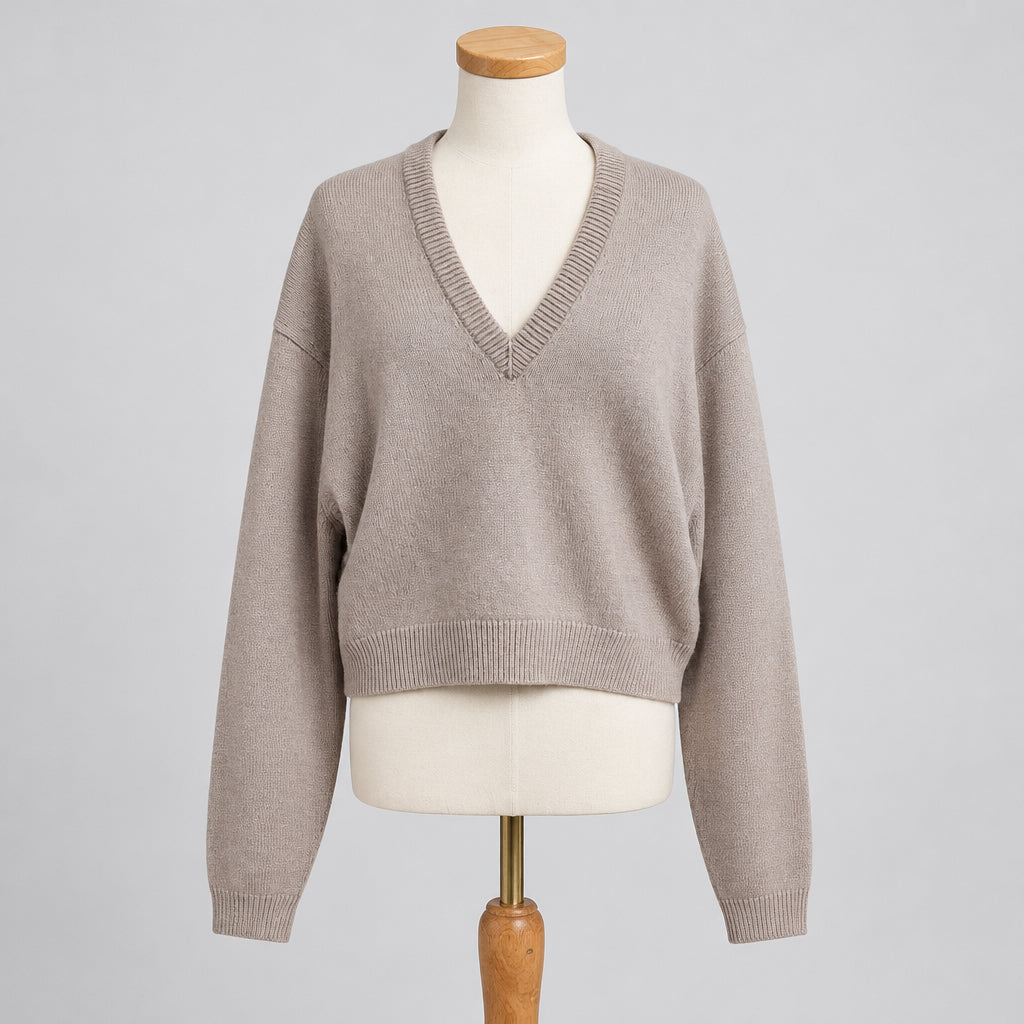 Acne Studios taupe wool sweater, size M