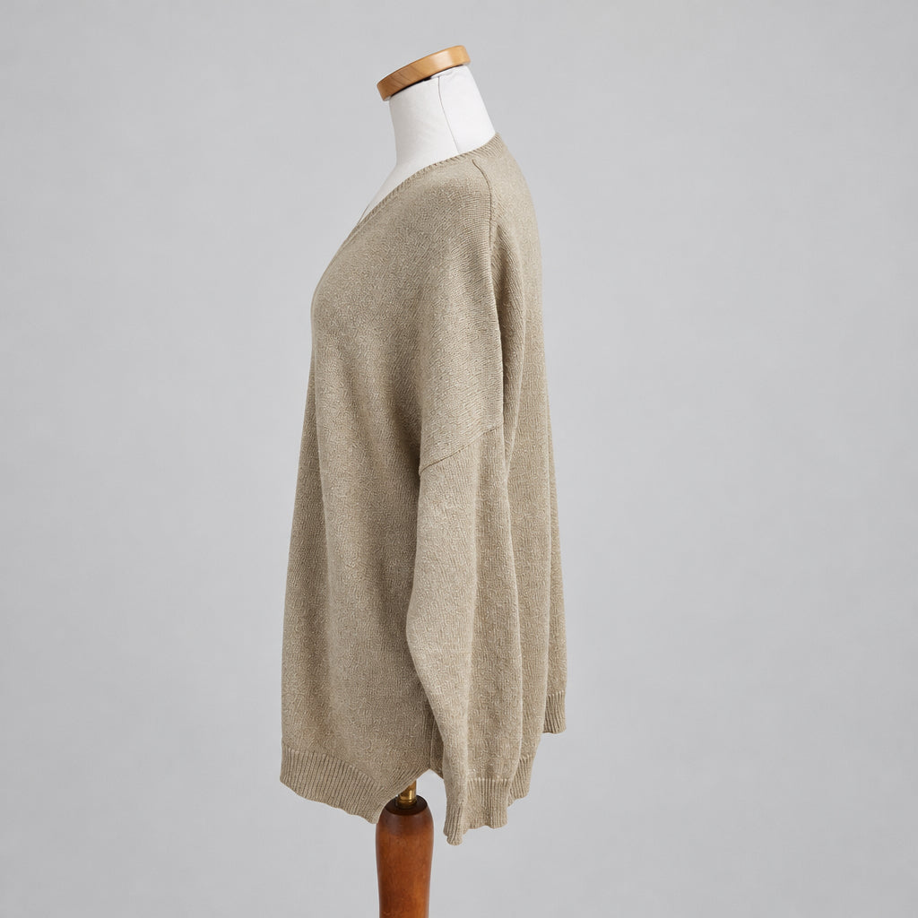 Monica Cordera beige alpaca blend sweater, size M
