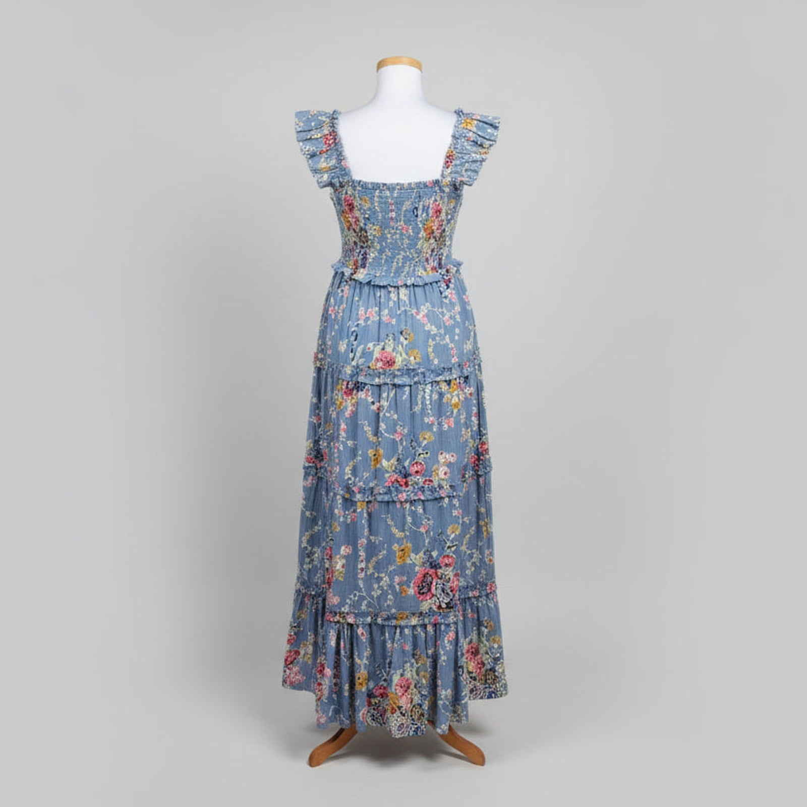 Love The Label light blue floral Gaya dress, size M, NEW WITH TAGS!