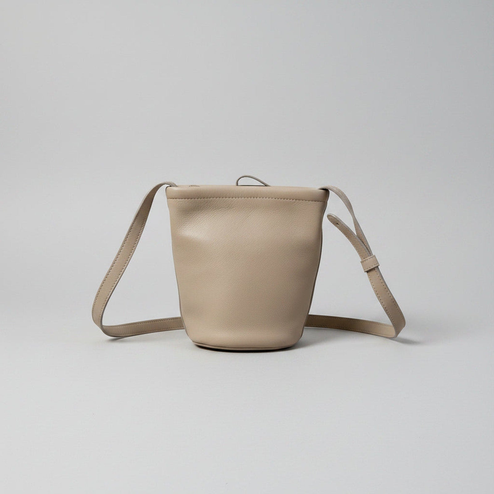 Mansur Gavriel beige leather bucket mini bag, NEW WITHOUT TAGS!