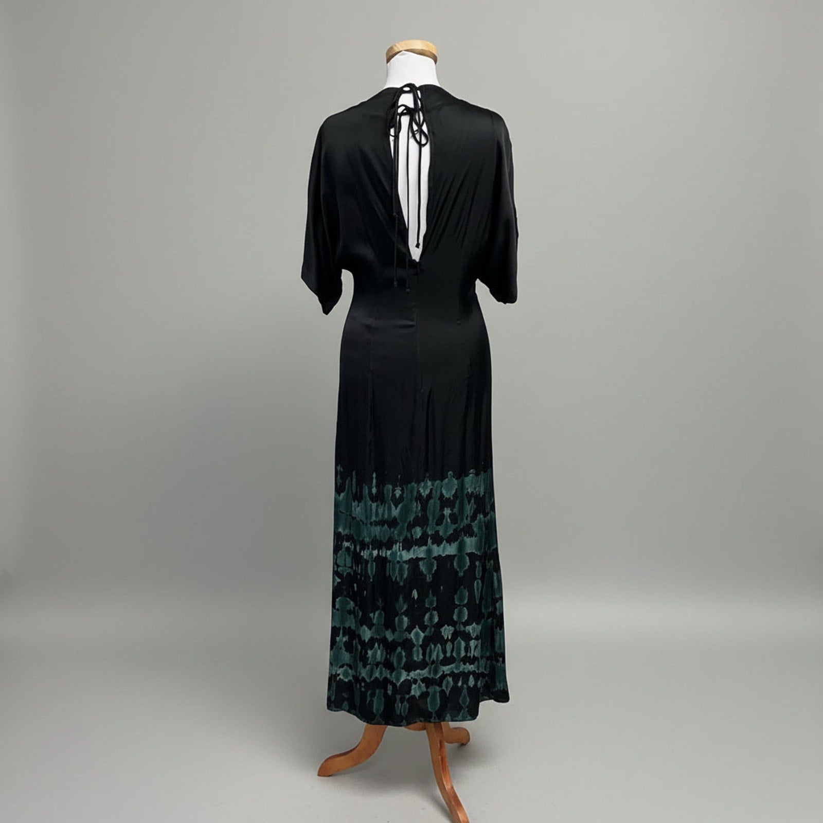YFB black and evergreen tie dye dress, size S