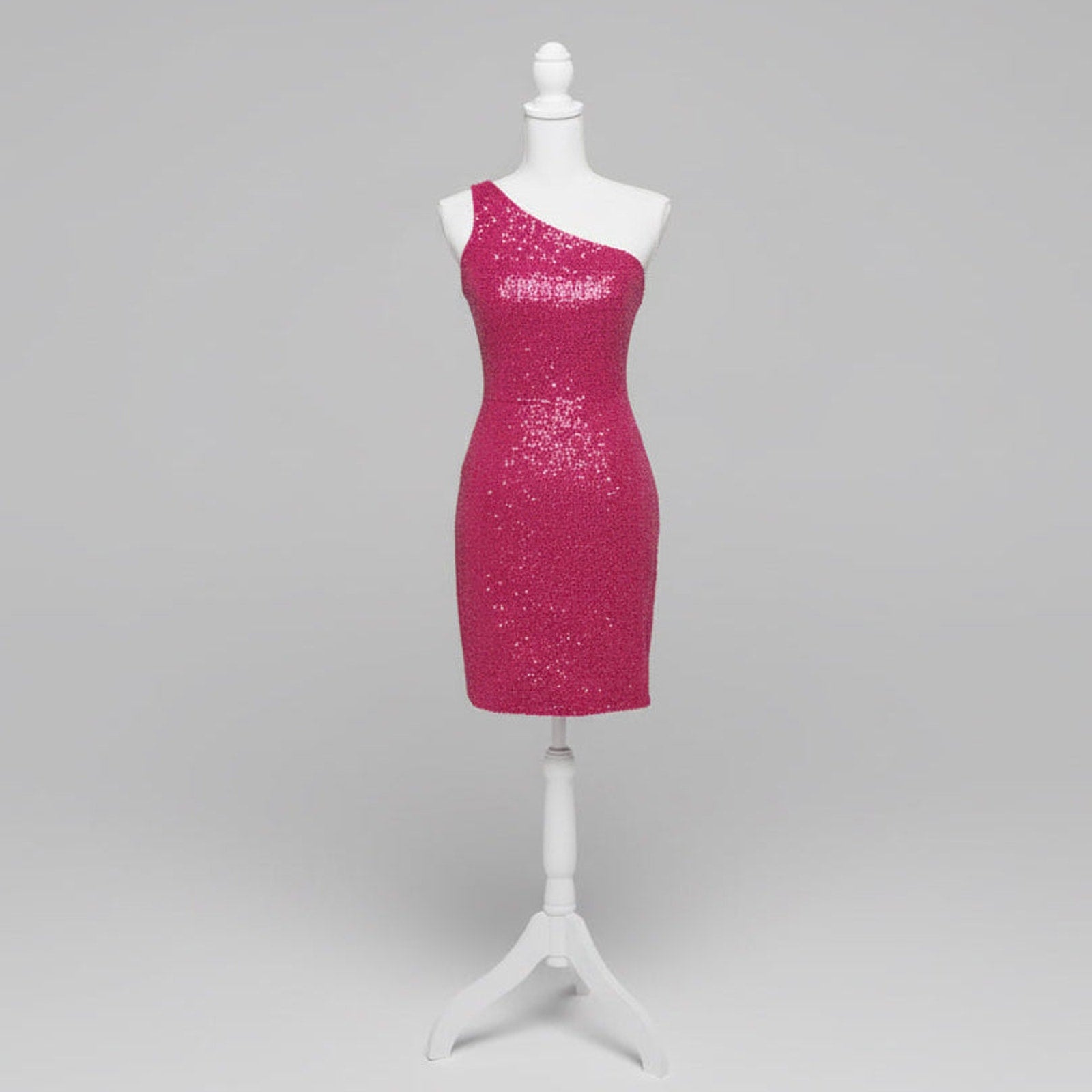 Ed Young pink mini off-shoulder dress, size XS