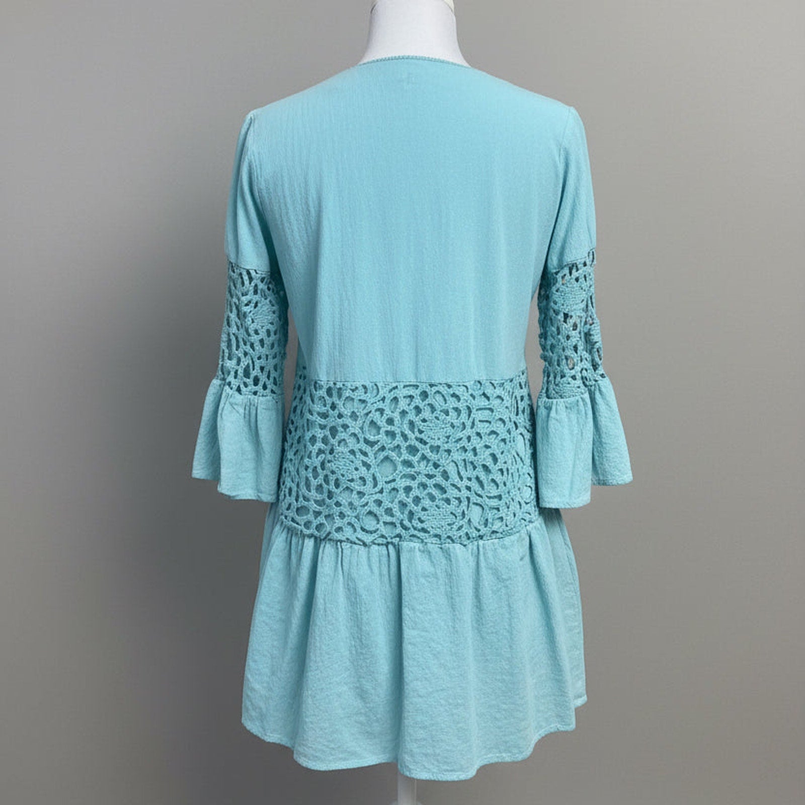Tyler Boe aqua cotton dress, size S