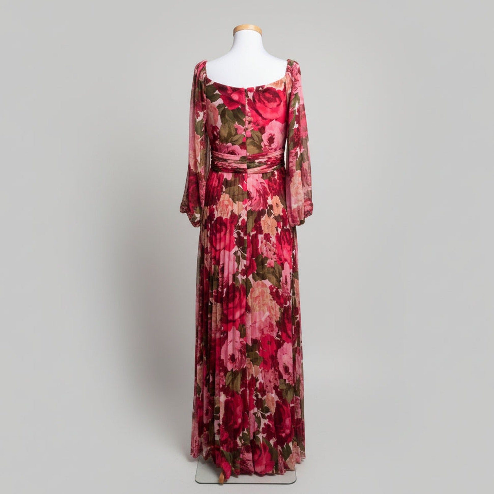 Xscape hot pink floral dress, size 6