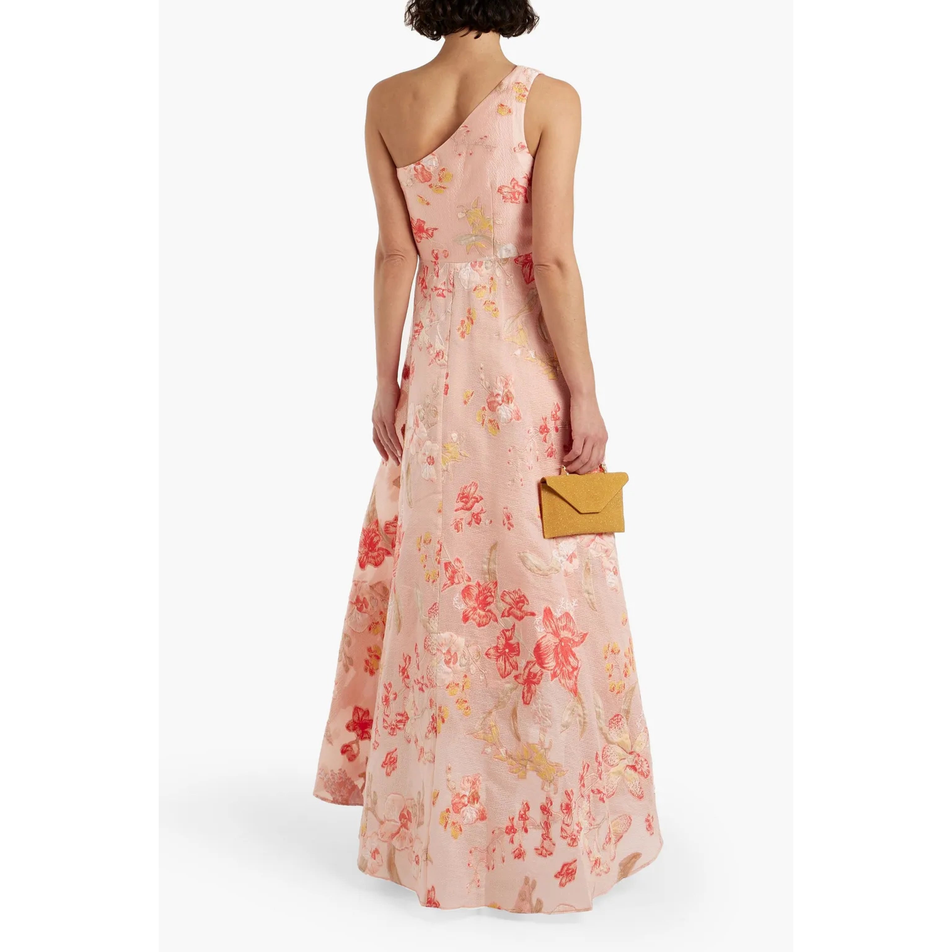 Marchesa Notte peach floral dress, size 6, NEW WITH TAGS!